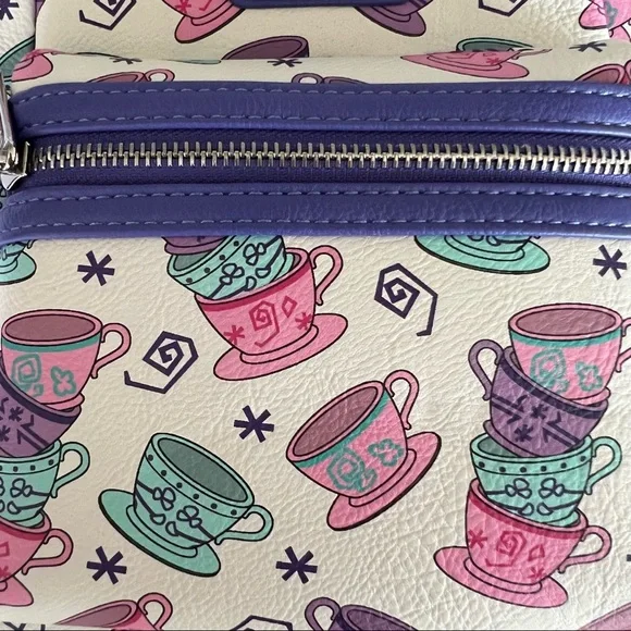 NWT Disney Loungefly Alice in Wonderland Mad Tea Party Mini Backpack